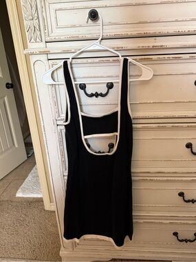 Peppermayo | Dresses | Black Dress With White Trim From Peppermayo |  Poshmark
